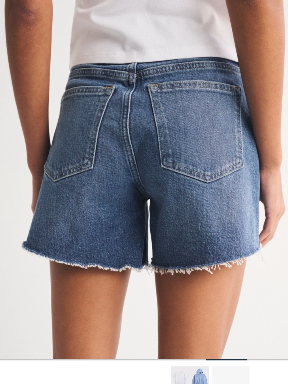 Abercrombie & Fitch High-Rise Dad Shorts 5” inseam - Picture 2 of 10